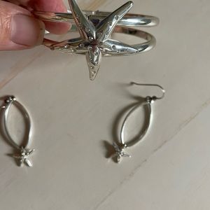 Brighton hinge bracelet and earrings